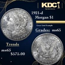 1921-d Morgan Dollar 1 Grades GEM Unc