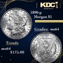 1890-p Morgan Dollar 1 Grades Choice Unc