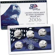 2006 United States Mint Proof Quarters 5 pc set No Outer Box