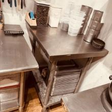 Stainless 24x30 Table on Castors