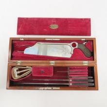 Antique G. Tiemann Surgery Tool Set in Wooden Box