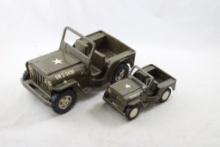 2 Tonka Toys Jeeps GR2-2431 -  9.5" & 6"