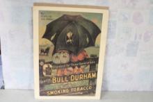 Bull Durham Tobacco Cardboard  Sign