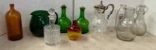 Assorted Glassware, Bottles