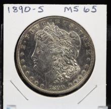 1890-S Morgan Dollar MS65