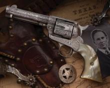 Antique Colt Single Action Army Inscribed T.C. Nunn Bryan, Tex.