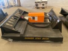 NEW 2024 SKID STEER WOLVERINE BRUSH CUTTER ATTACHMENT