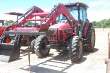 MAHINDRA 7060 4WD C/A W/ LDR AND HAY SPEAR