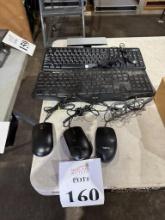 LOT CONSISTING OF WIRED KEYBOARDS AND MOUSE