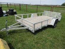 2022 80in x12 ft Aluminum Utility Trailor (A)