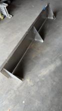 STAINLESS STEEL WALL MOUNT SHELF