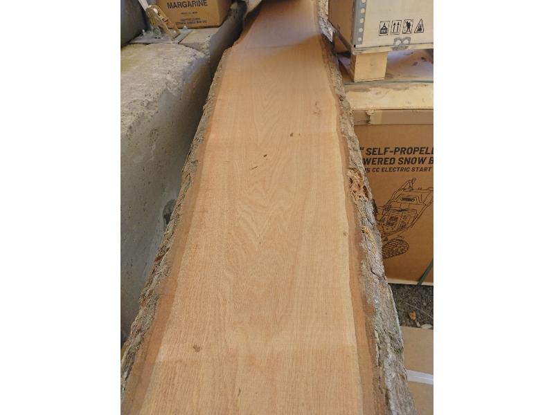 1 Live Edge Oak Plank - 8'x18"