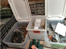 3 Containers of Assorted Fasteners & Hardware