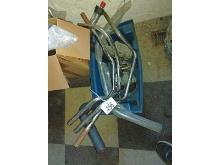 Tote of Exhaust Parts