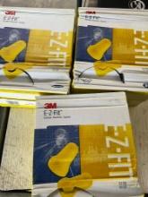 3M E-Z-Fiit industrially wrapped ear 3 boxes with over 150 pieces each