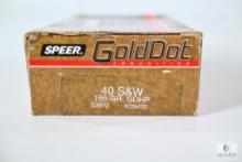 50 Rounds Speer Gold Dot Ammunition 40 S&W 165 Grain GDHP