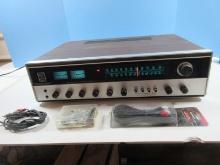 Fisher 4060 Vintage 4/2 Channel Receiver Simulated Wood Grain Powers on