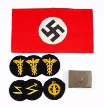 8 WWII German Uniform Items