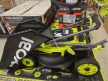 RYOBI ONE+ HP 18V Brushless 16 in. Cordless Battery Walk Behind Push Lawn Mower with (2) 4.0 Ah