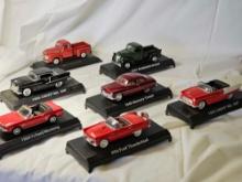 Lot of 7 Vintage Cars. Includes 1949 Mercury Coupe, 1956 Ford Thunderbird and much more.