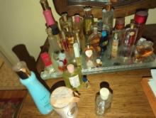 (MBR) LOT OF ASSORTED ITEMS TO INCLUDE, EARLY STYLE PERFUME SUCH AS MUGUET DES BOIS COTY 2 FL OZ,