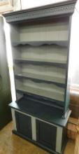 Painted 2 Piece Bookcase Hutch
