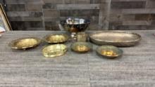 DECORATIVE METAL DISHES: ASIAN ZODIAC ASHTRAY +