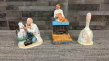 VET FIGURINE & NATIVITY BELL