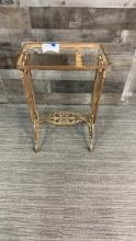 ART NOUVEAU CAST IRON BISTRO TABLE