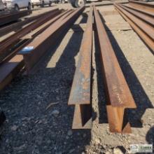 3 EACH. STEEL I-BEAMS, INCLUDING: 2EA APPROX 5 1/4IN WIDE X 8 1/4IN HIGH X 1/4IN THICK X 40FT LONG,