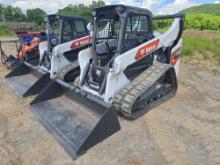 2023 BOBCAT T76 RUBBER TRACKED SKID STEER SN-27619 powered by diesel engine, equipped with rollcage,