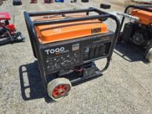 NEW TOGO 8000 WATT GENERATOR powered by gas engine, equipped with 8000 watts, electric start, backup