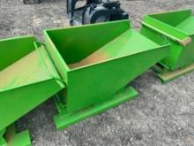 NEW SELF-DUMPING HOPPERS TG50 NEW SUPPORT EQUIPMENT 0.5 cubic yard volume Weight: 172 pounds