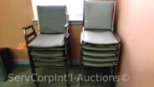 Lot of 9 Various Stack Chairs