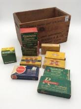 Sears & Roebuck Sport Loads Wood Ammo Box