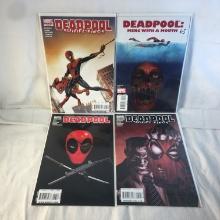 Lot of 4 Collector Modern Marvel Comics Deadpool Comic Books No.2.4.5.13.