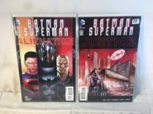 Lot of 2 Colletor Modern DC Comics Batman Suoerman Justice Comic Books No.22.23.