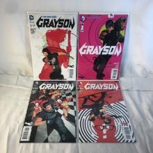 Lot of 4 Collector Modern DC Comics Grayson Comic Books No.1.2.3.4.