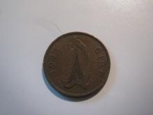Foreign Coins:  1943 (WWII) Ireland 1/2 Penny