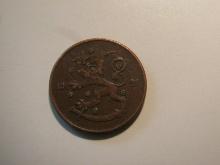 Foreign Coins: 1922 Finland 5 Pennia