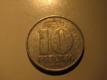 Foreign Coins: 1968 East Germany 10 Pfennig