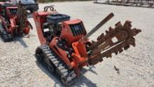 2016 DITCH WITCH C16X MINI TRACK WALK BEHIND TRENCHER, 1236 HRS  16 HP GAS,