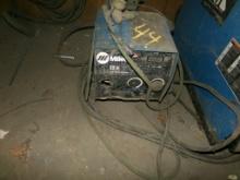 MILLER CP-302 WELDER,  WITH MILLER 22A WIRE FEEDER, LEADS, 3 PHASE ELECTRIC