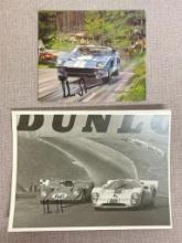 Pair of Chris Amon Autographs