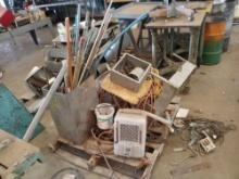 Heater, Metal Box of Contents,