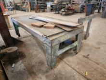 Welding Table, Rolling Wood Table