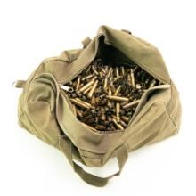 Canvas Military Bag Full of Spent Brass