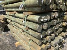 BUNDLE OF 36 - 4" X 7' WOOD POST