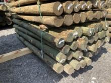 BUNDLE OF 36 - 4" X 7' WOOD POST