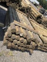 BUNDLE OF 36 - 4" X 7' WOOD POST